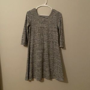 Small, gray, sweater dress